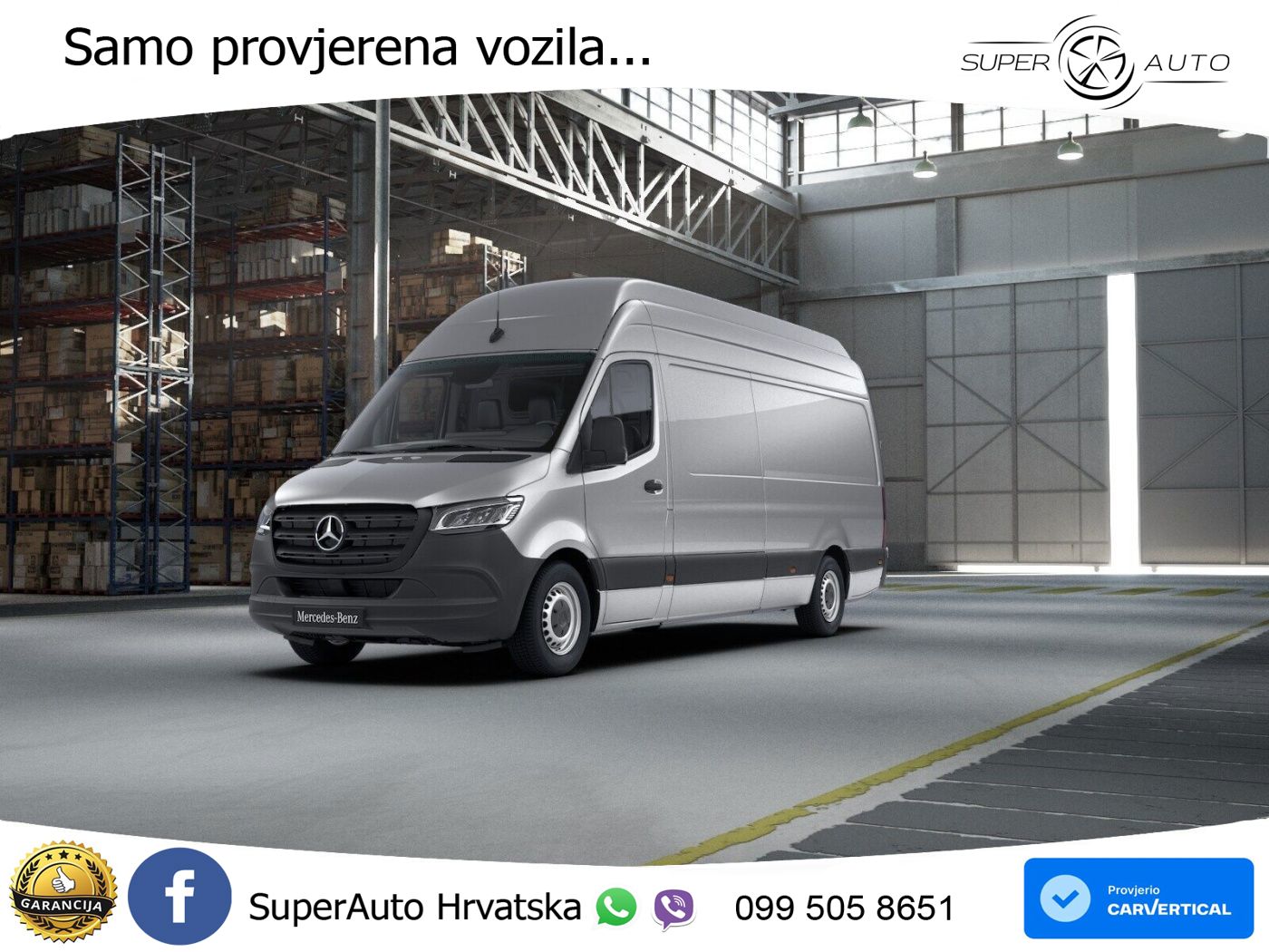 Mercedes-Benz Sprinter 319 CDI Kasten lang AHK+HOLZB+LED+MBUX+ 190 KS
