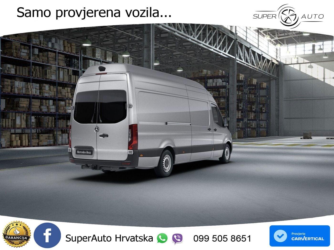 Mercedes-Benz Sprinter 319 CDI Kasten lang AHK+HOLZB+LED+MBUX+ 190 KS