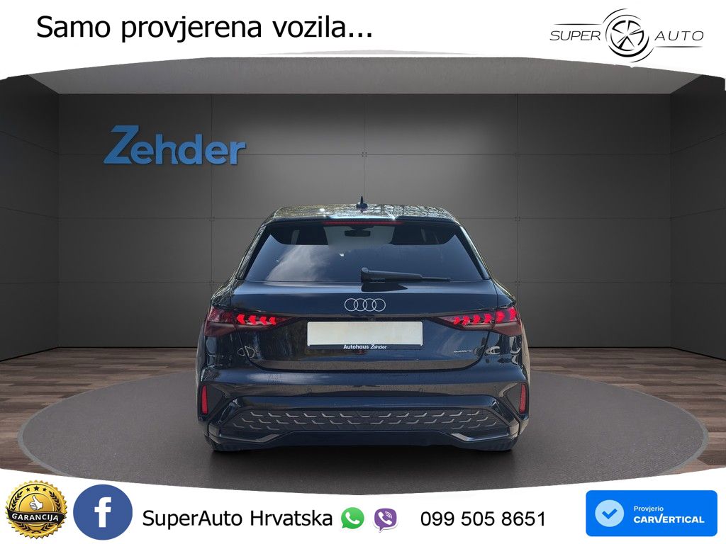 Audi A3 40 TFSI (204 KS) quattro S tronic S line MATRIX+GR SJED+KAM