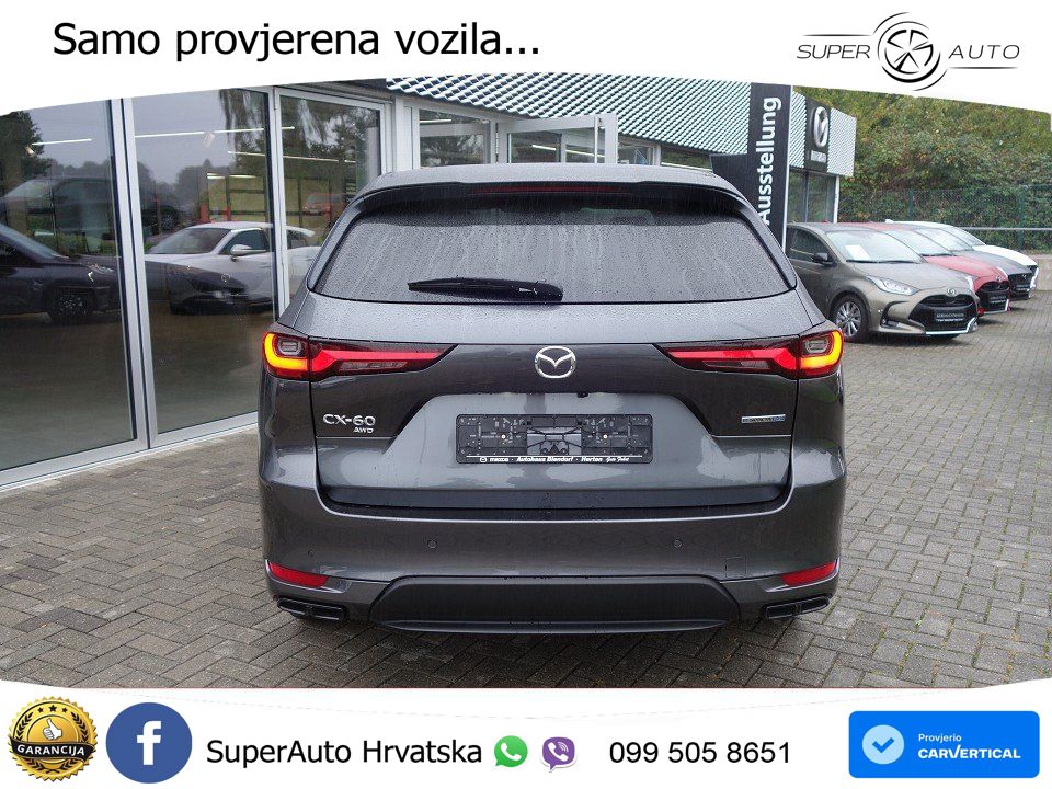 Mazda CX-60 2.5 e-Skyactiv (328 KS) AWD Automatic ACC+HEAD+GR SJED+360+PANO