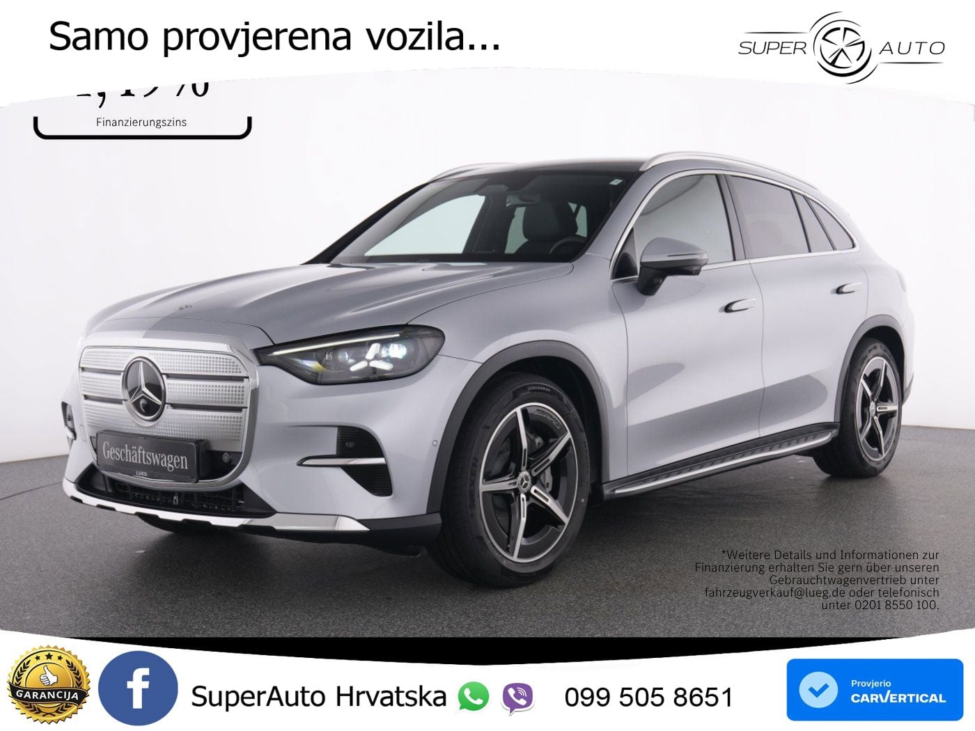 Mercedes GLC 250 85 kWh (354 KS) EQ Technology Avantgarde ZRAČNI+ACC+GR SJED+KAM+PANO