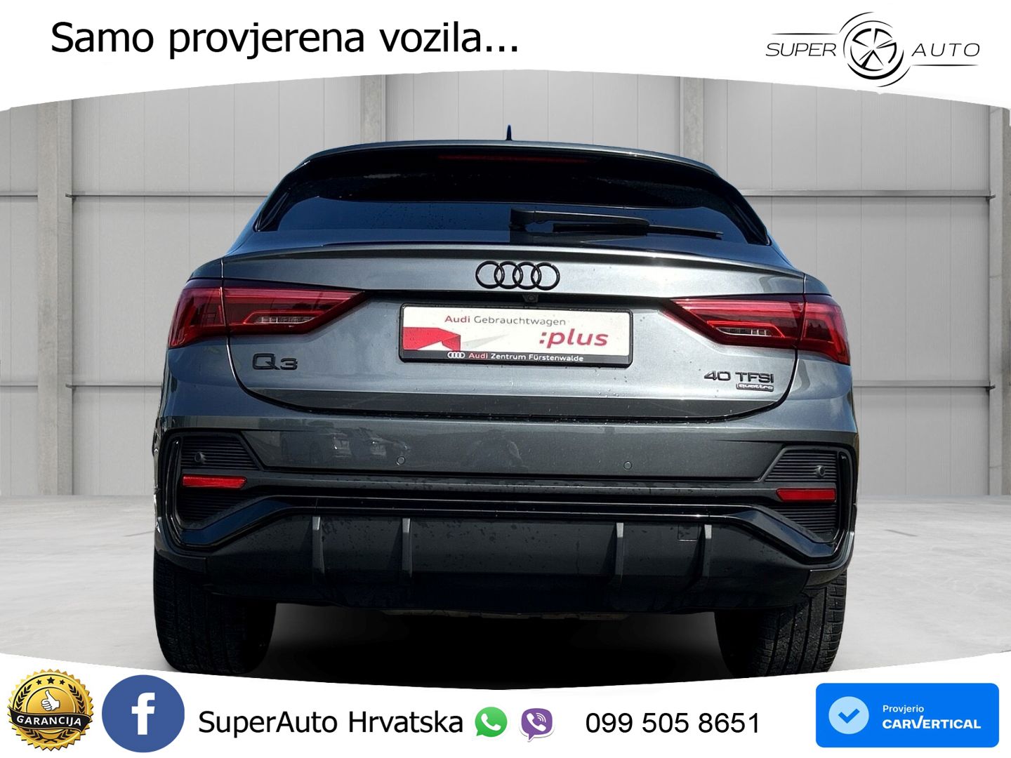 Audi Q3 II Sportback 40 TFSI (190 KS) quattro S tronic S line MATRIX+GR SJED+KAM