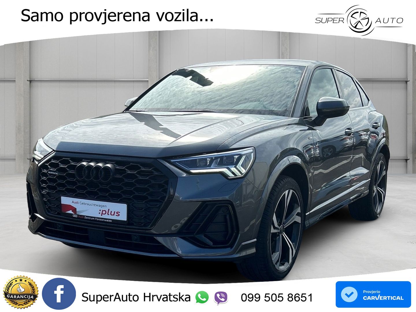 Audi Q3 II Sportback 40 TFSI (190 KS) quattro S tronic S line MATRIX+GR SJED+KAM