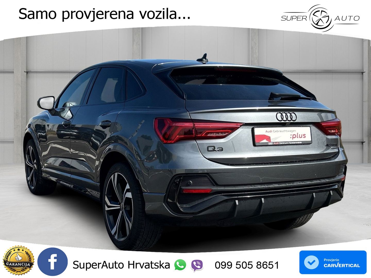 Audi Q3 II Sportback 40 TFSI (190 KS) quattro S tronic S line MATRIX+GR SJED+KAM