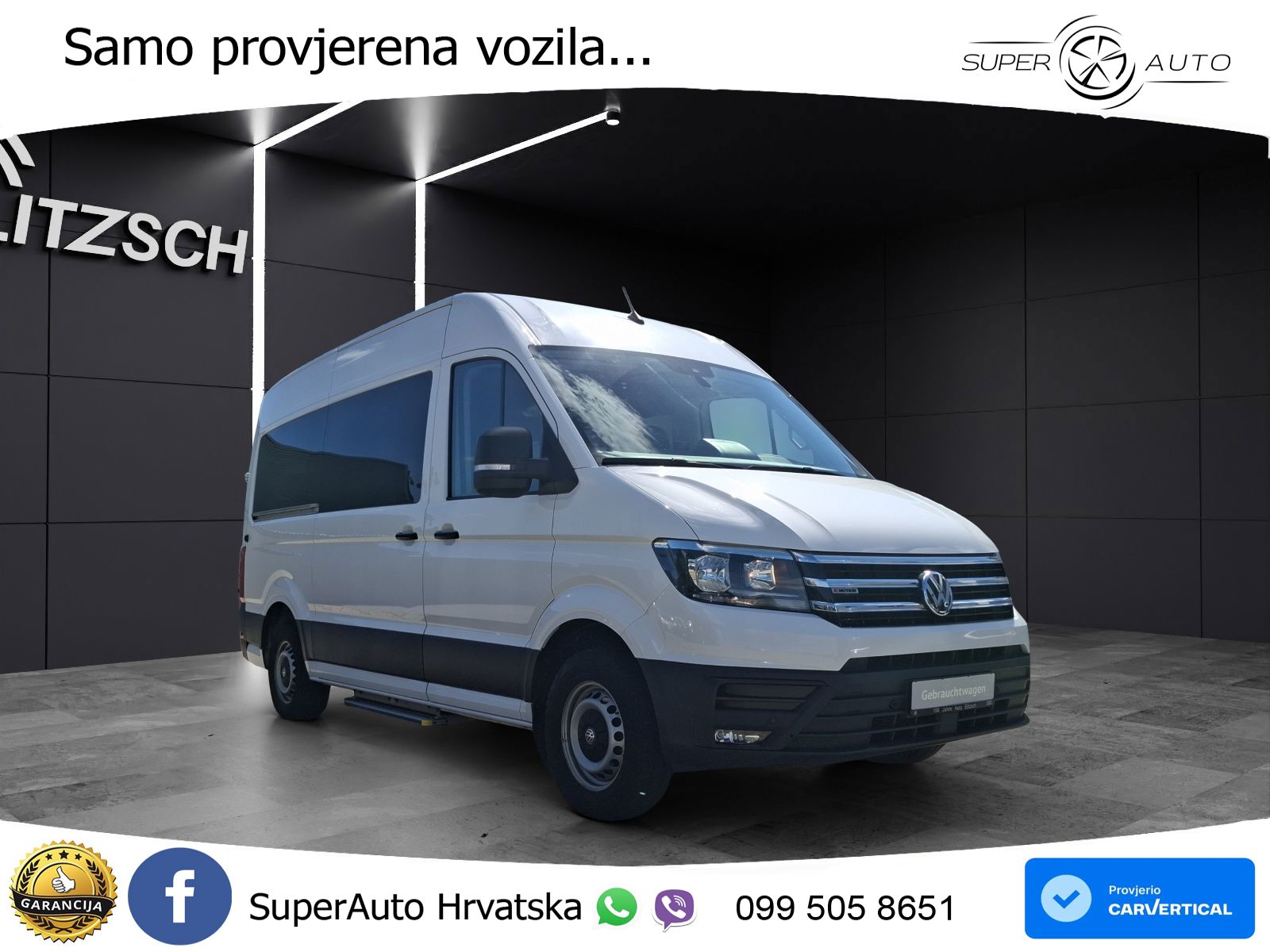 Volkswagen Crafter Kombi 35 MR-HD DSG 4Mo.8-Si Rollstuhlram 177 KS