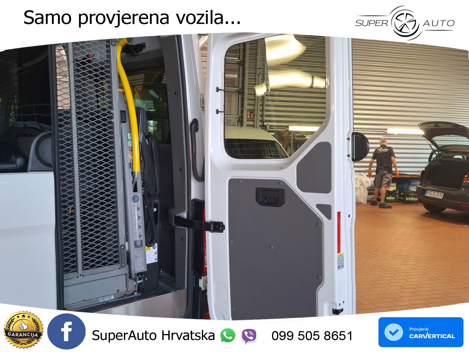 Volkswagen Crafter Kombi 35 MR-HD DSG 4Mo.8-Si Rollstuhlram 177 KS