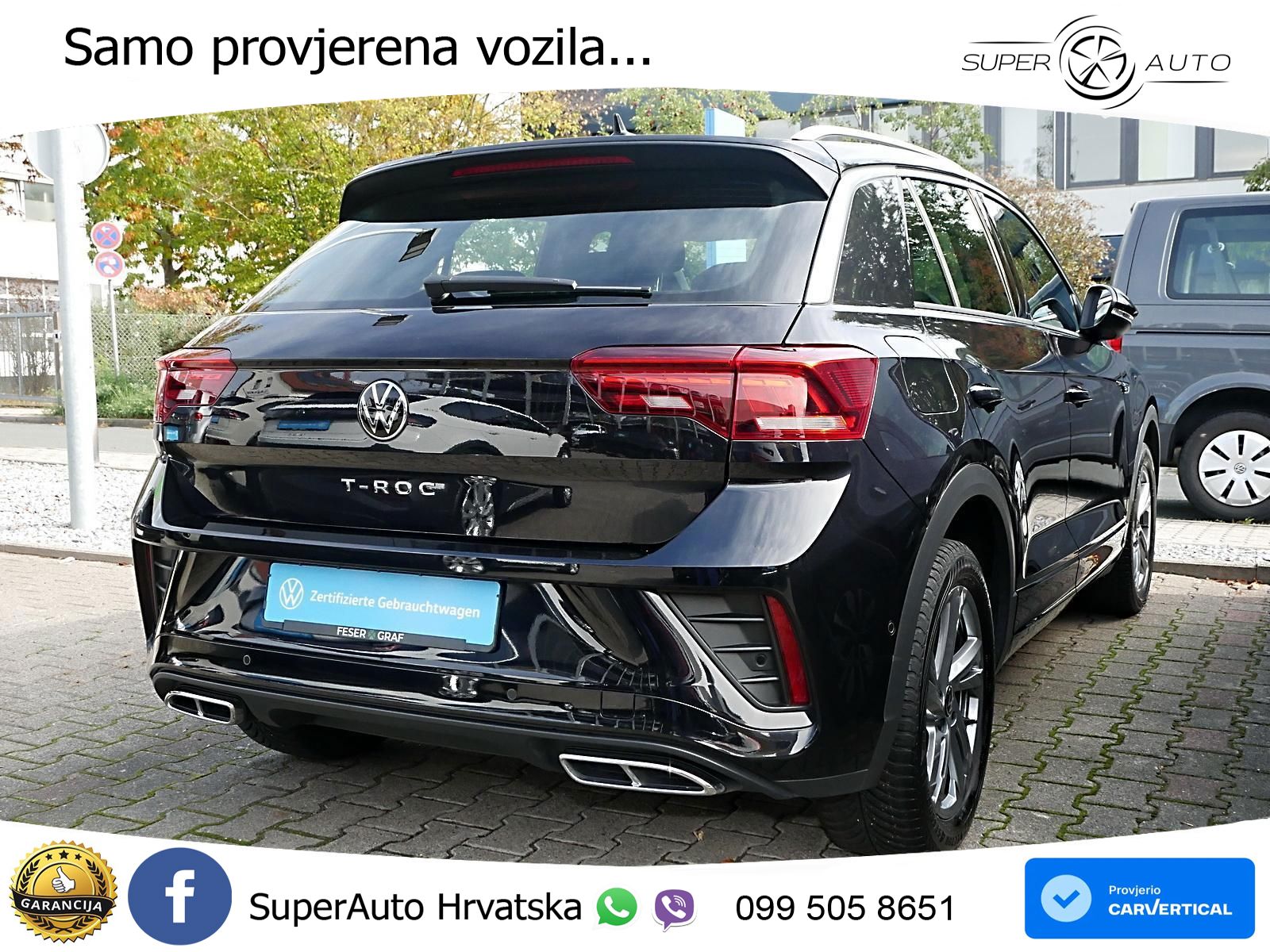 Volkswagen T-Roc 1.5 TSI (150 KS) DSG R-Line LED+GR SJED+ACC