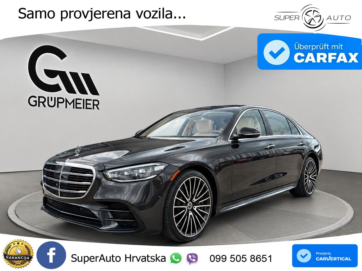Mercedes S 580 V8 (503 KS) EQ Boost 4MATIC 9G-TRONIC ACC+HEAD+4xGR SJED+360+PANO