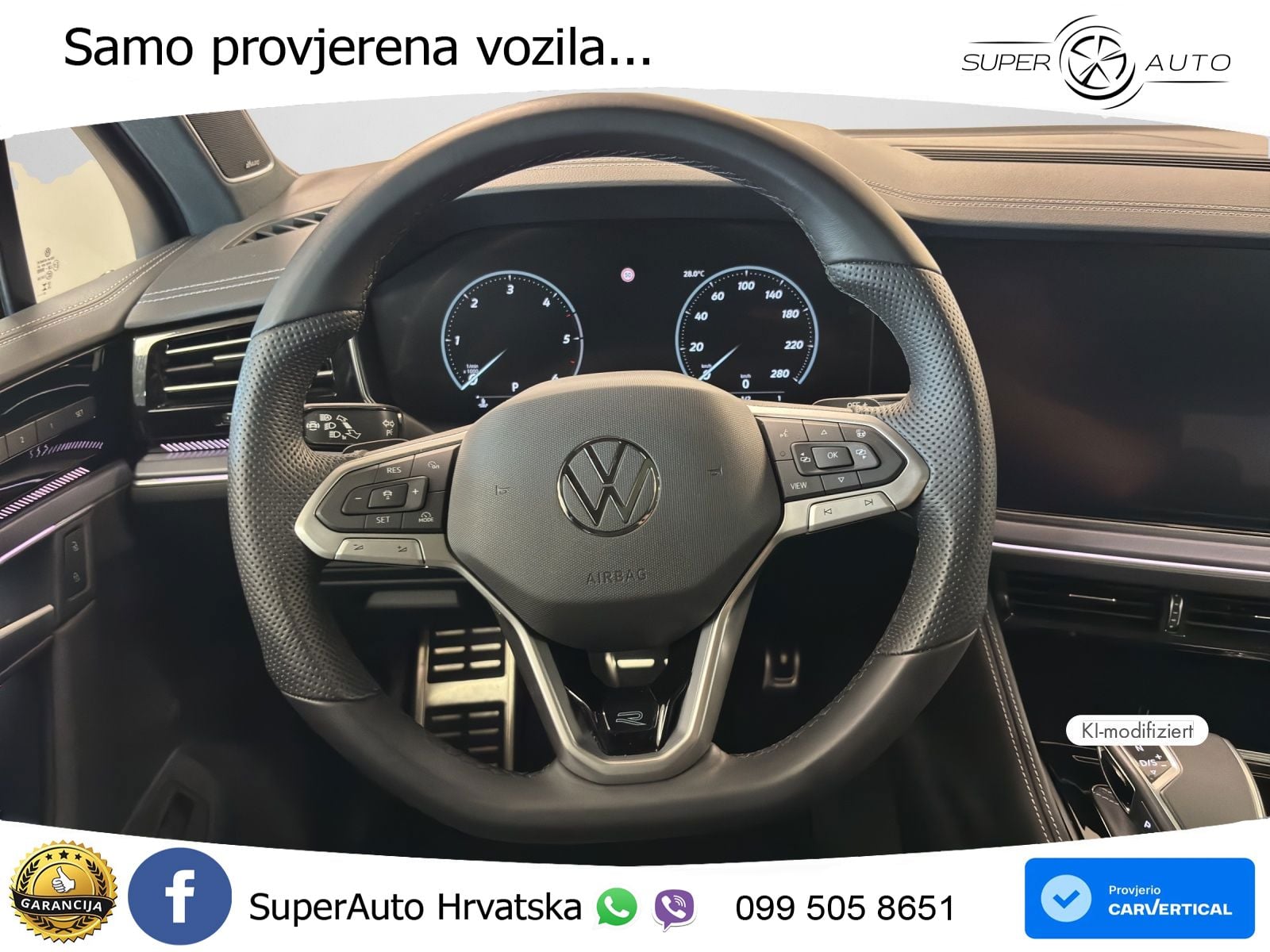 Volkswagen Touareg 3.0 V6 TDI (286 KS) 4MOTION Tiptronic ZRAČNI+ACC+GR SJED+KAM+PANO