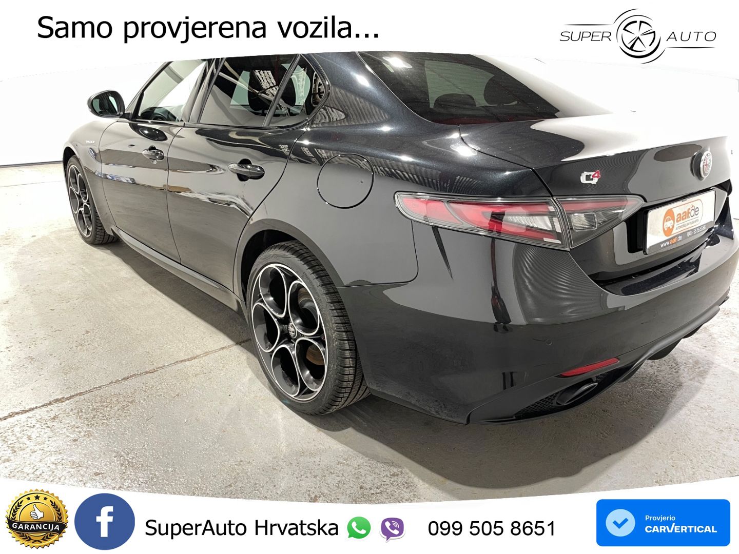 Alfa Romeo Giulia 2.0 Turbo (280 KS) Q4 Automatic LED+GR SJED+ACC