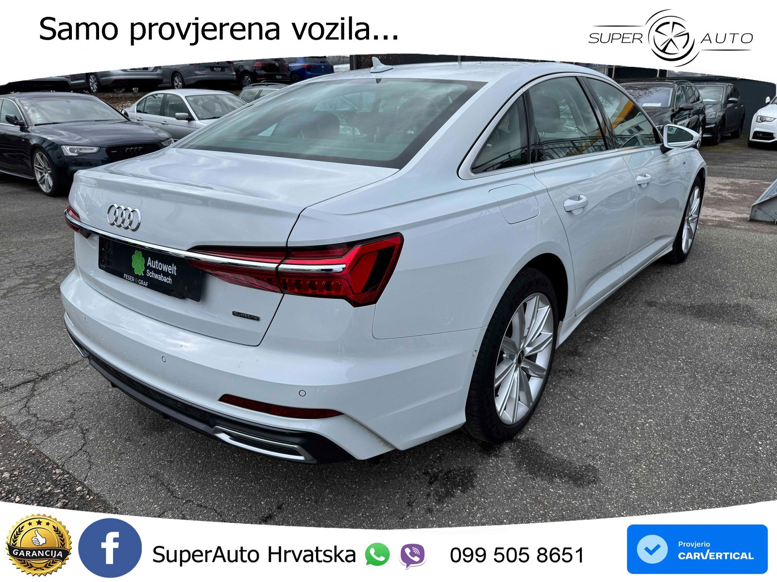 Audi A6 45 TDI V6 (245 KS) quattro ultra S tronic S line MATRIX+GR SJED+KAM
