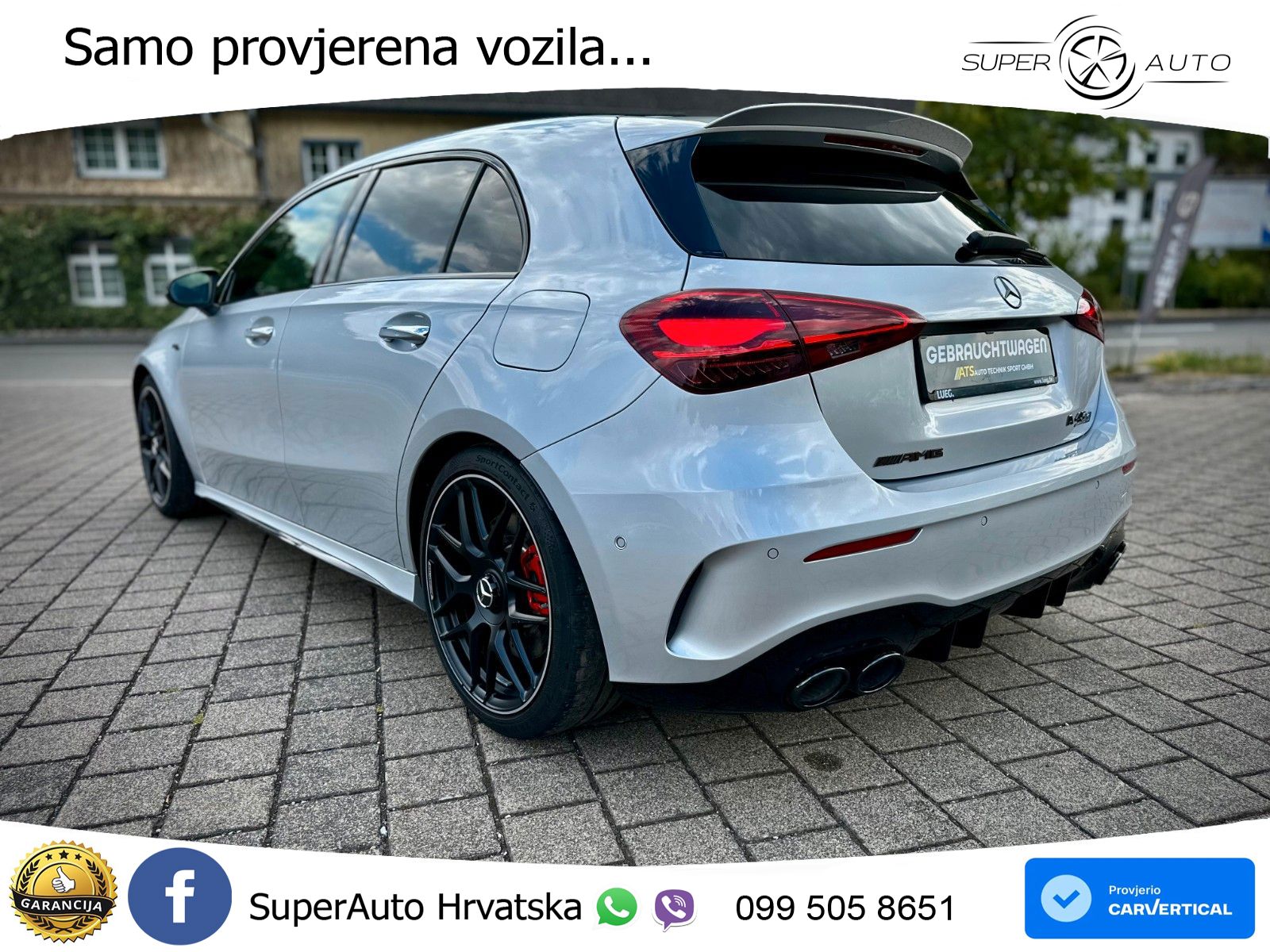 Mercedes-Benz AMG A 45 S 4MATIC+ AMG SPEEDSHIFT DCT 8G LED+GR SJED+ACC