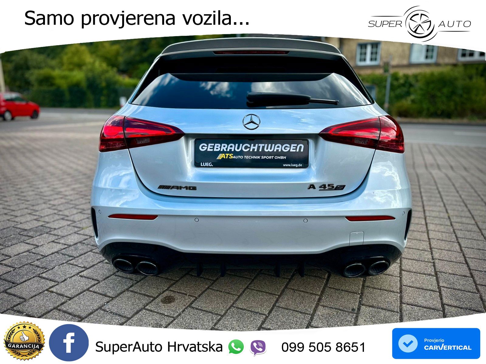 Mercedes-Benz AMG A 45 S 4MATIC+ AMG SPEEDSHIFT DCT 8G LED+GR SJED+ACC