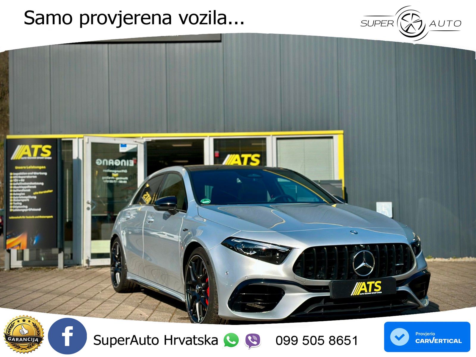 Mercedes-Benz AMG A 45 S 4MATIC+ AMG SPEEDSHIFT DCT 8G LED+GR SJED+ACC