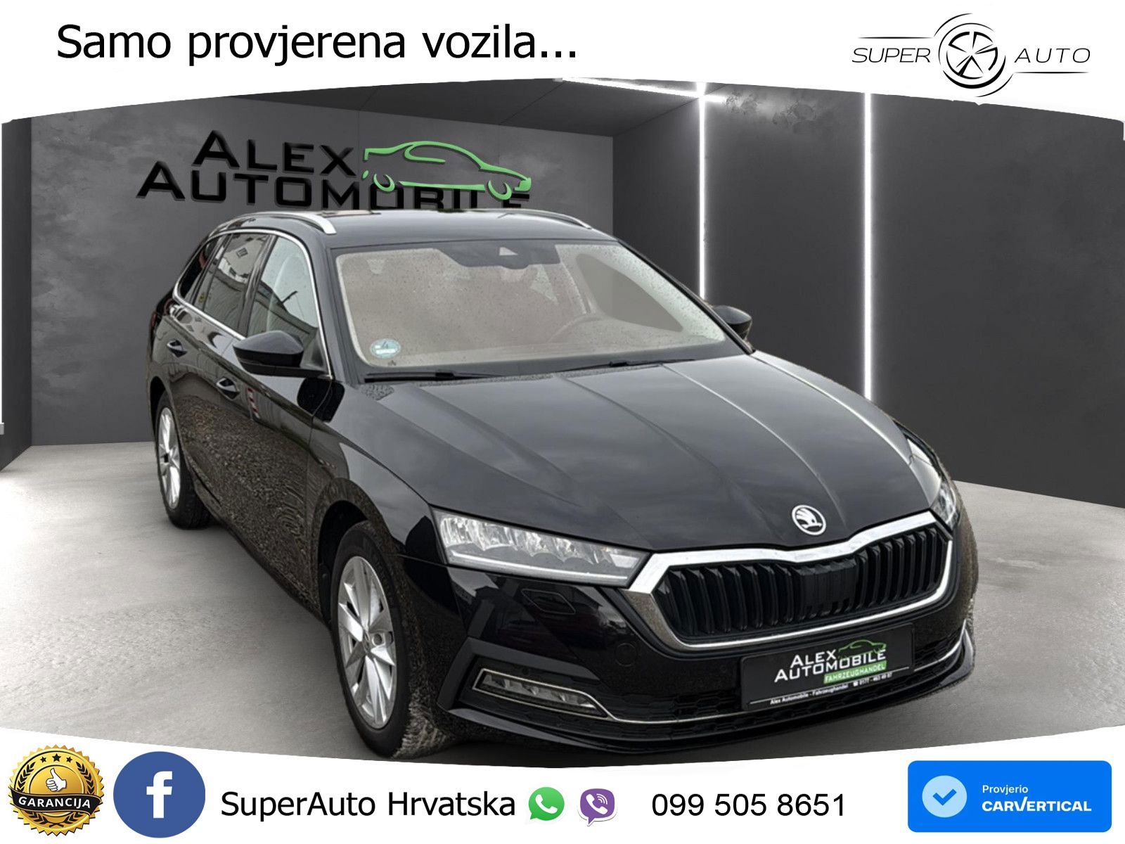Škoda Octavia Combi 2.0 TDI (150 KS) DSG LED+GR SJED+ACC
