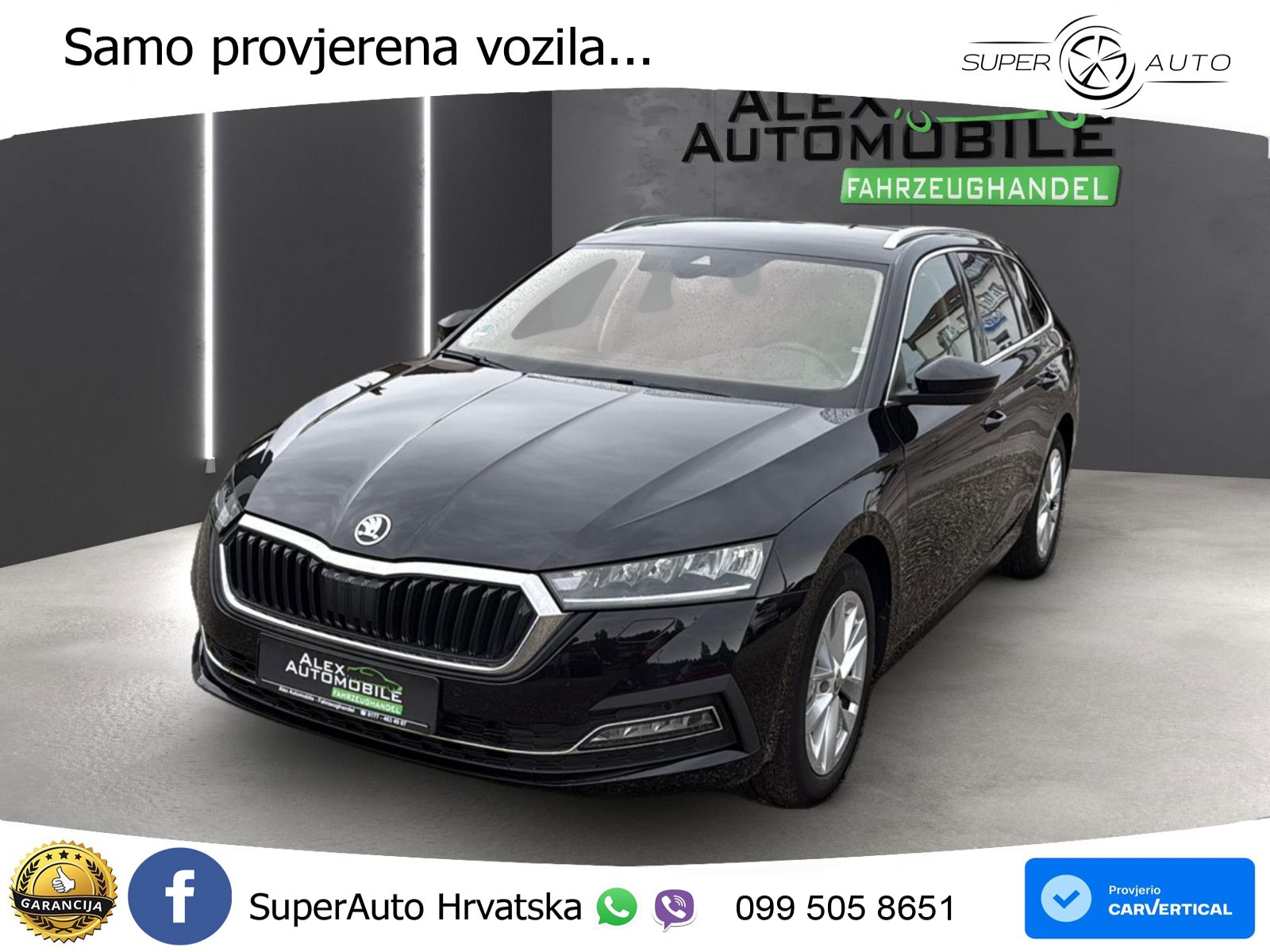 Škoda Octavia Combi 2.0 TDI (150 KS) DSG LED+GR SJED+ACC