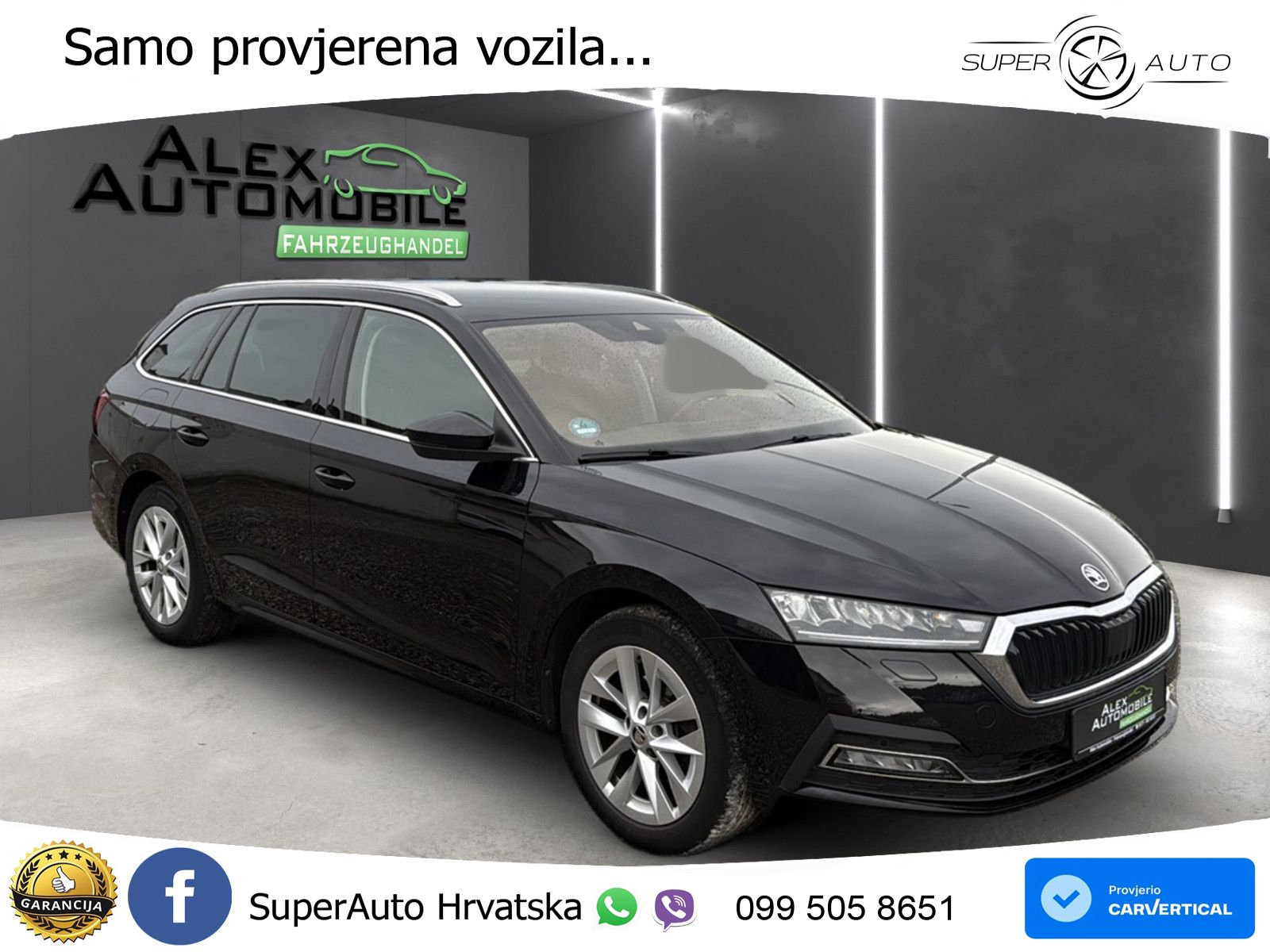 Škoda Octavia Combi 2.0 TDI (150 KS) DSG LED+GR SJED+ACC