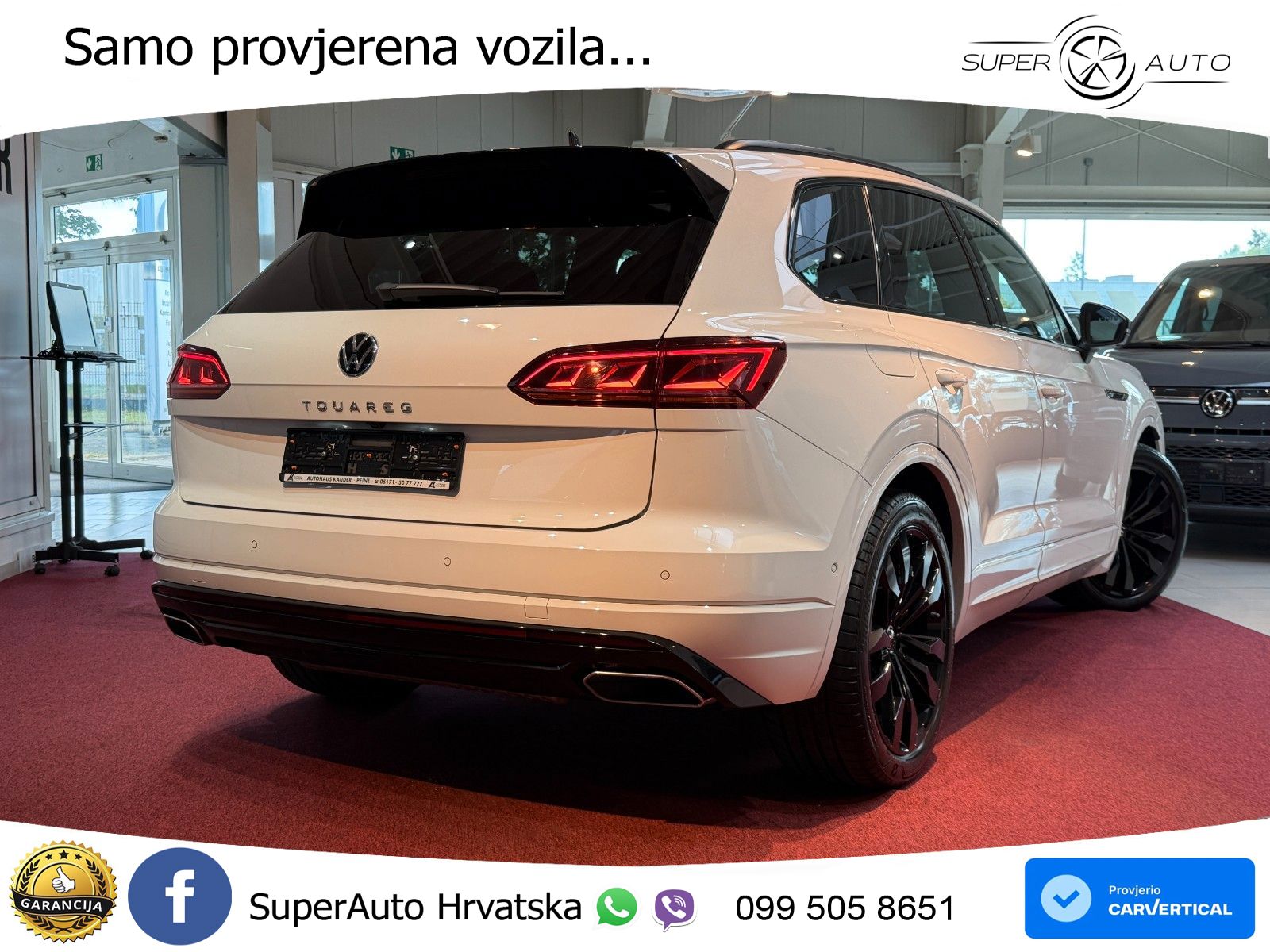 Volkswagen Touareg 3.0 V6 TDI (286 KS) 4MOTION Tiptronic R-Line ZRAČNI+ACC+GR SJED+KAM+PANO