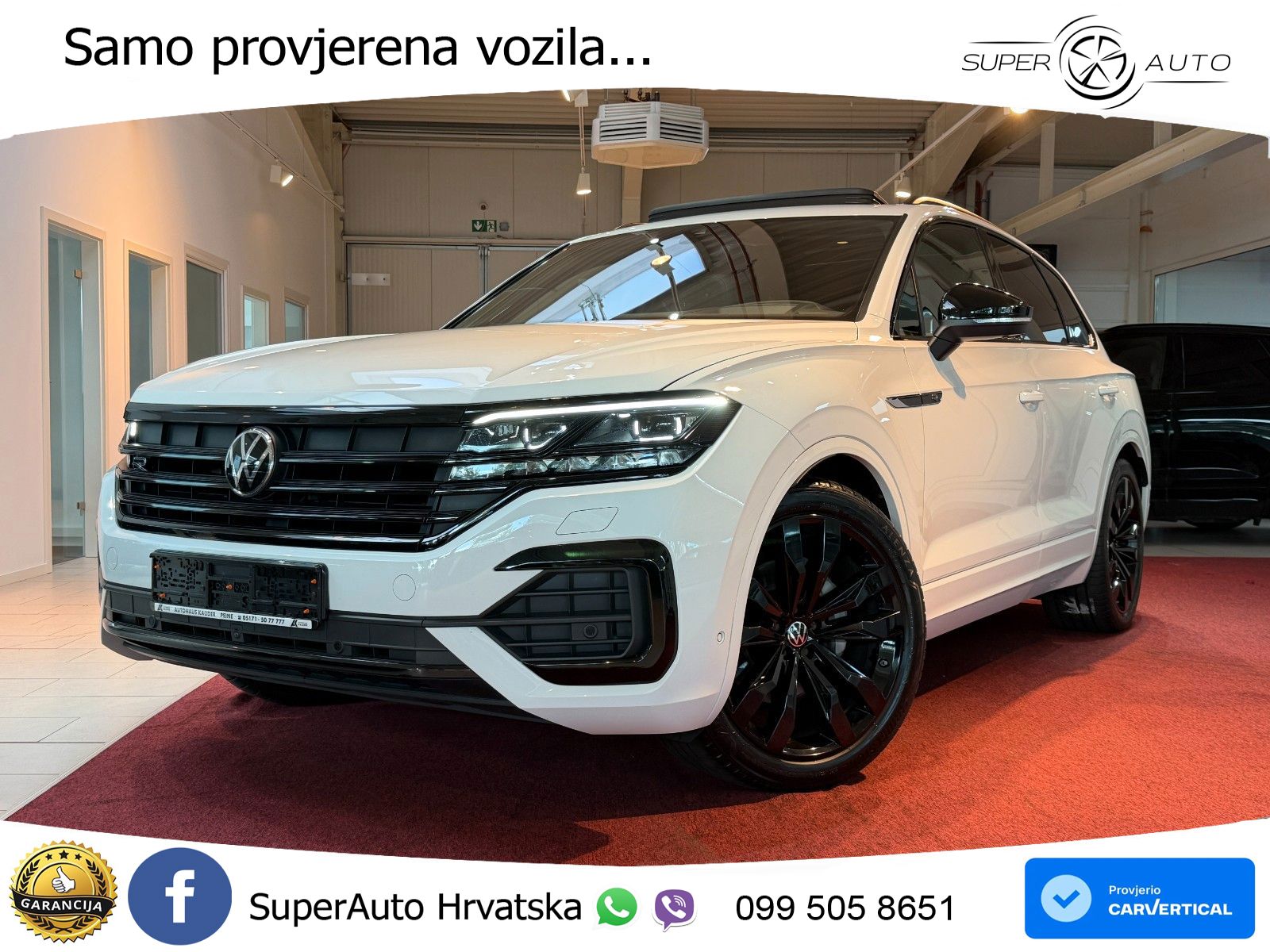 Volkswagen Touareg 3.0 V6 TDI (286 KS) 4MOTION Tiptronic R-Line ZRAČNI+ACC+GR SJED+KAM+PANO