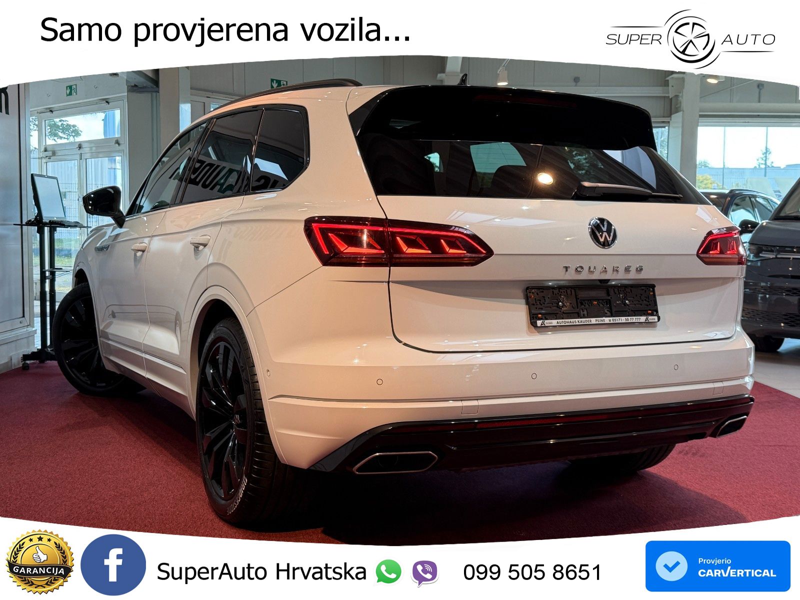 Volkswagen Touareg 3.0 V6 TDI (286 KS) 4MOTION Tiptronic R-Line ZRAČNI+ACC+GR SJED+KAM+PANO