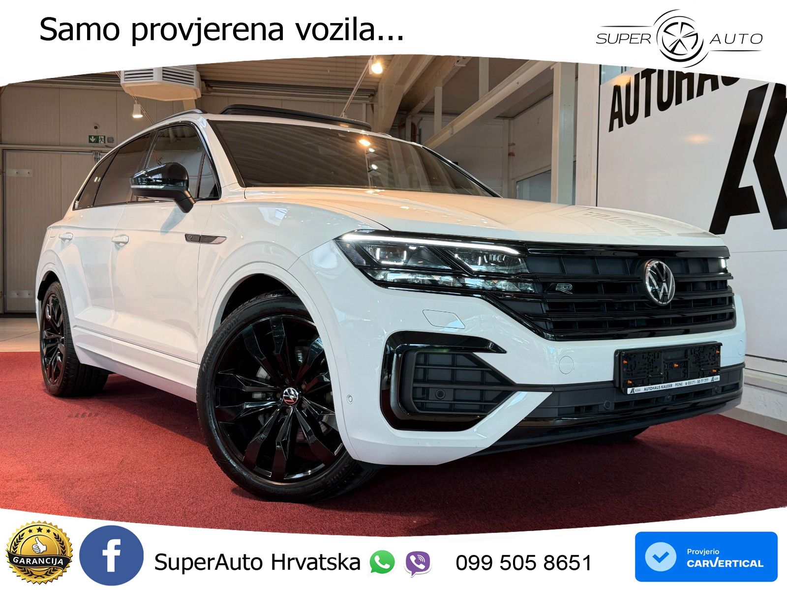 Volkswagen Touareg 3.0 V6 TDI (286 KS) 4MOTION Tiptronic R-Line ZRAČNI+ACC+GR SJED+KAM+PANO