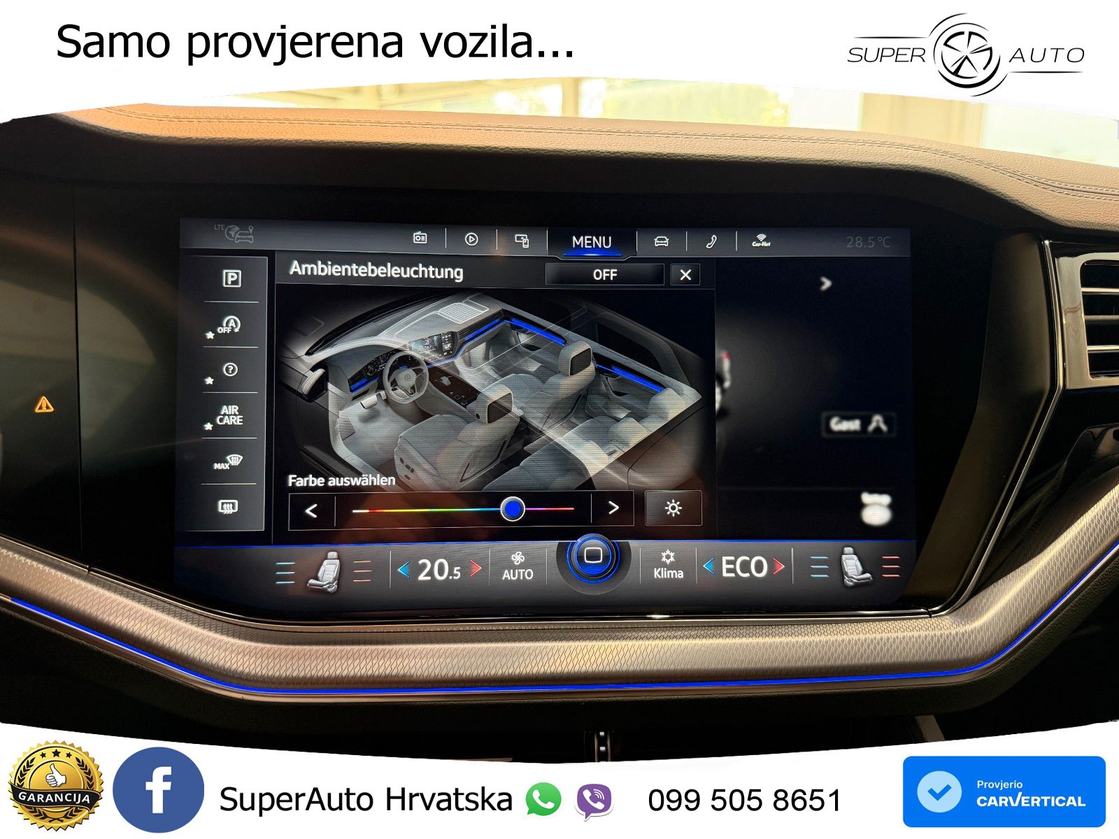 Volkswagen Touareg 3.0 V6 TDI (286 KS) 4MOTION Tiptronic R-Line ZRAČNI+ACC+GR SJED+KAM+PANO