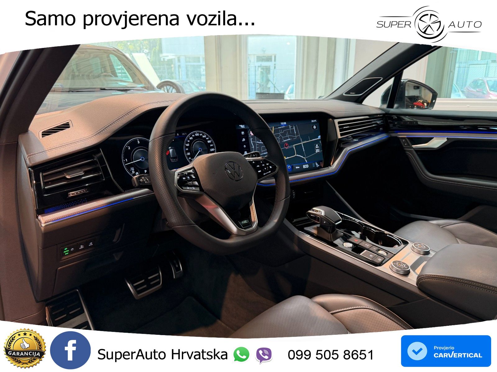 Volkswagen Touareg 3.0 V6 TDI (286 KS) 4MOTION Tiptronic R-Line ZRAČNI+ACC+GR SJED+KAM+PANO