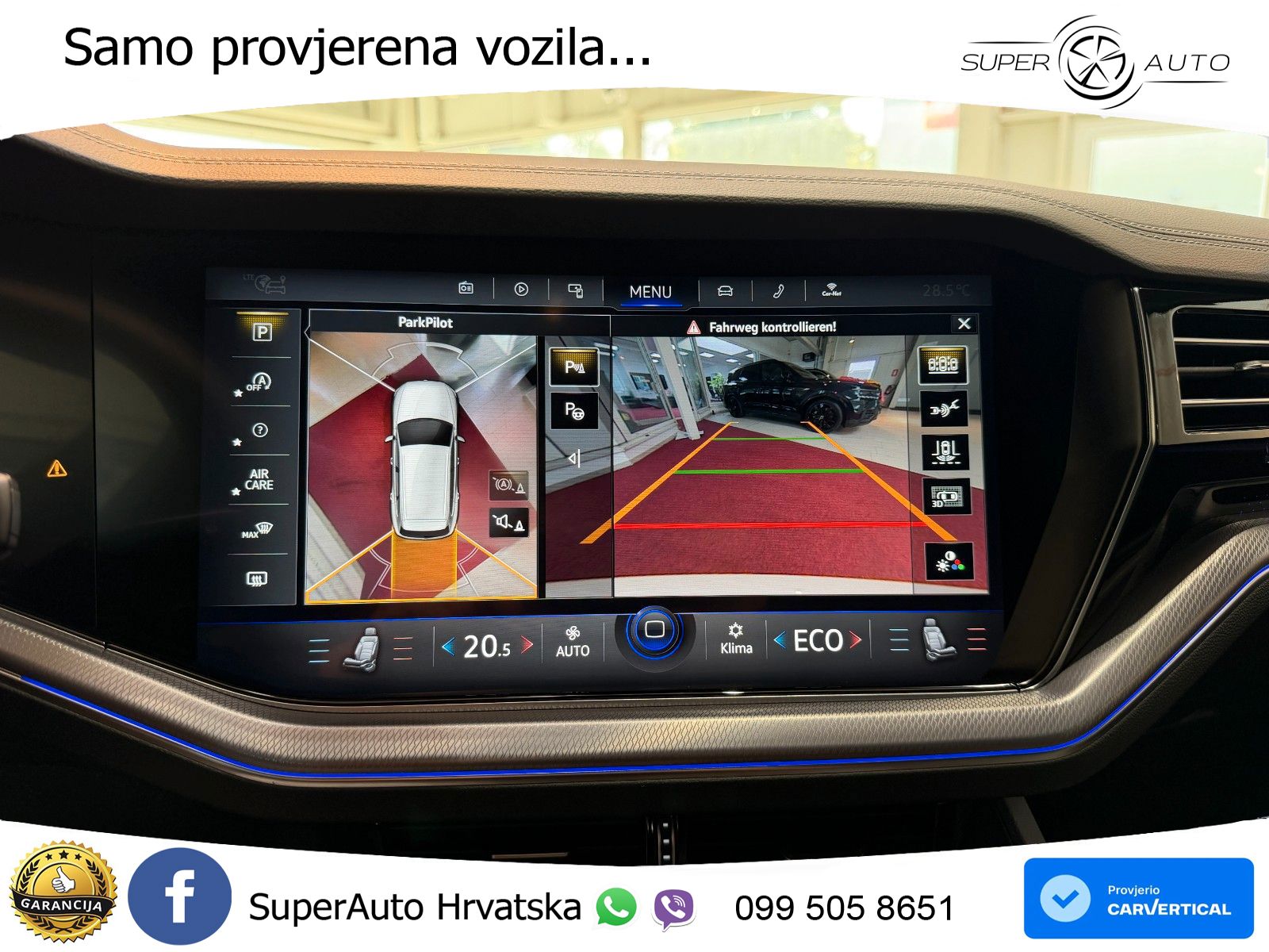 Volkswagen Touareg 3.0 V6 TDI (286 KS) 4MOTION Tiptronic R-Line ZRAČNI+ACC+GR SJED+KAM+PANO