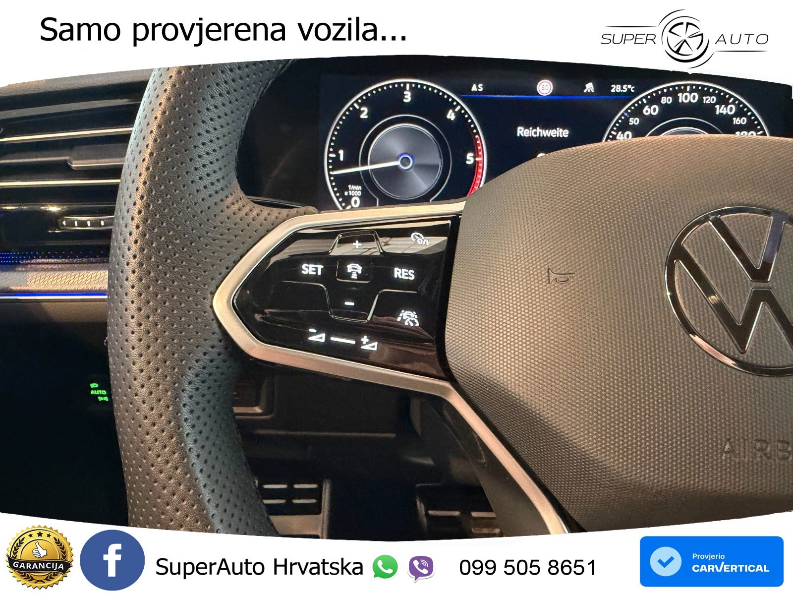 Volkswagen Touareg 3.0 V6 TDI (286 KS) 4MOTION Tiptronic R-Line ZRAČNI+ACC+GR SJED+KAM+PANO