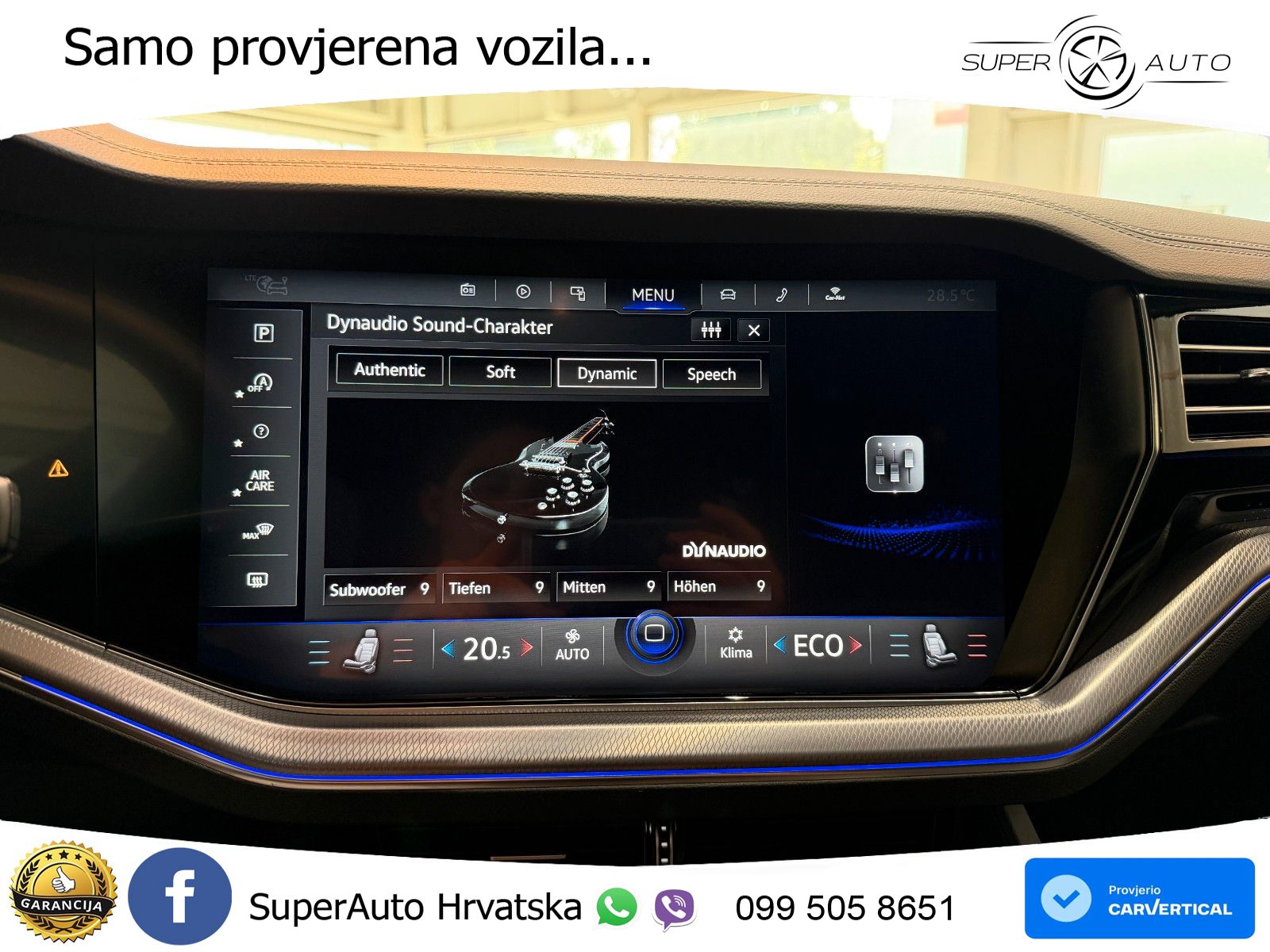 Volkswagen Touareg 3.0 V6 TDI (286 KS) 4MOTION Tiptronic R-Line ZRAČNI+ACC+GR SJED+KAM+PANO