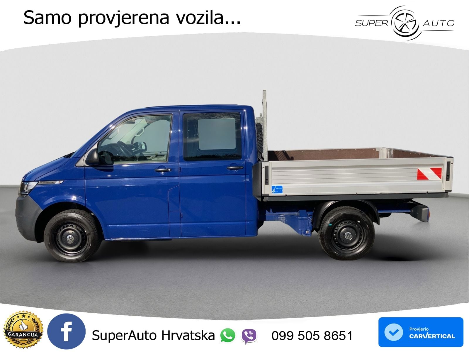 Volkswagen Transporter T6.1 2.0 TDI, DOPPELKABINE*KLIMA*LEI 110 KS