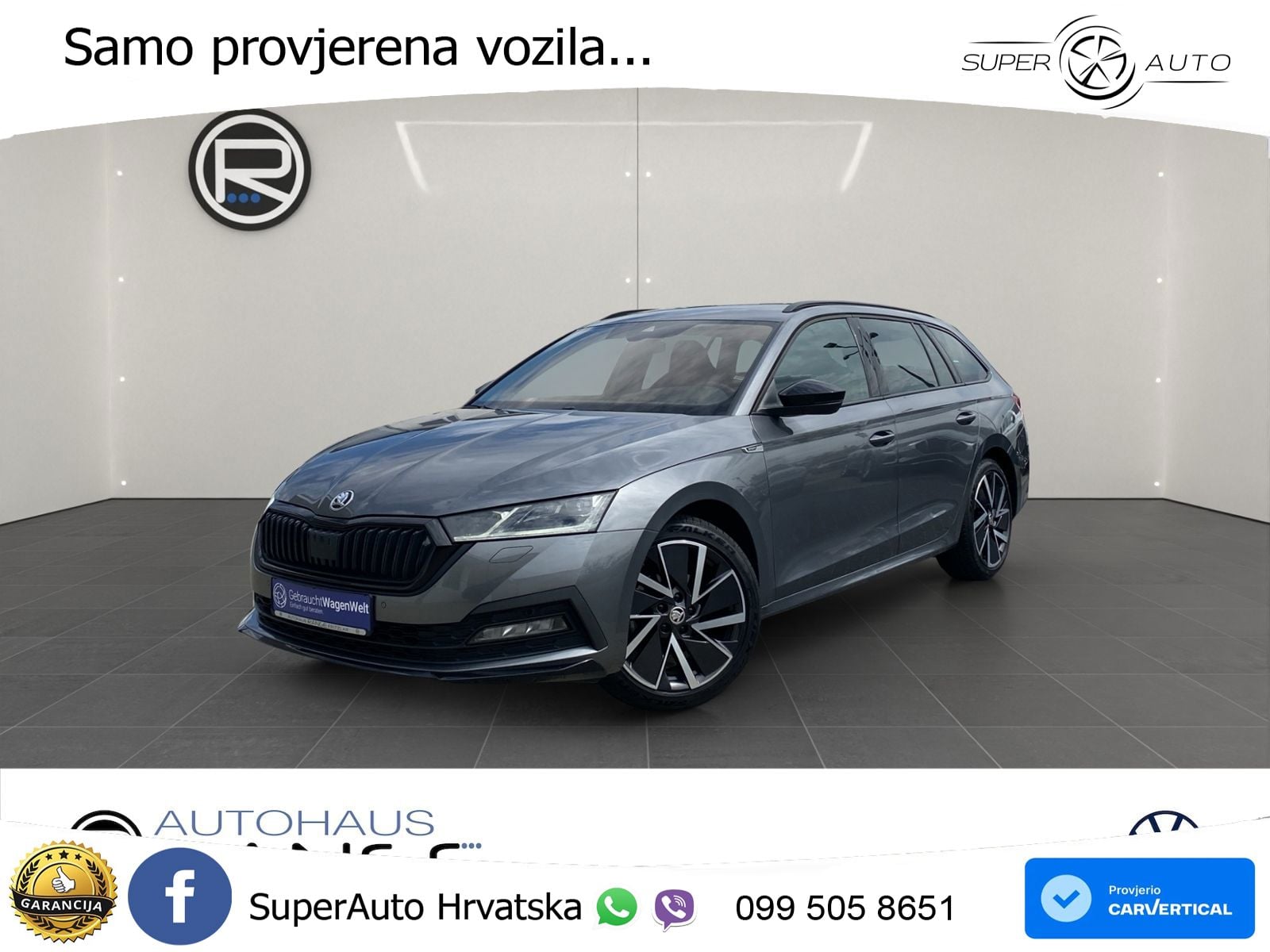 Škoda Octavia Combi 2.0 TDI (150 KS) DSG SportLine LED+GR SJED+ACC