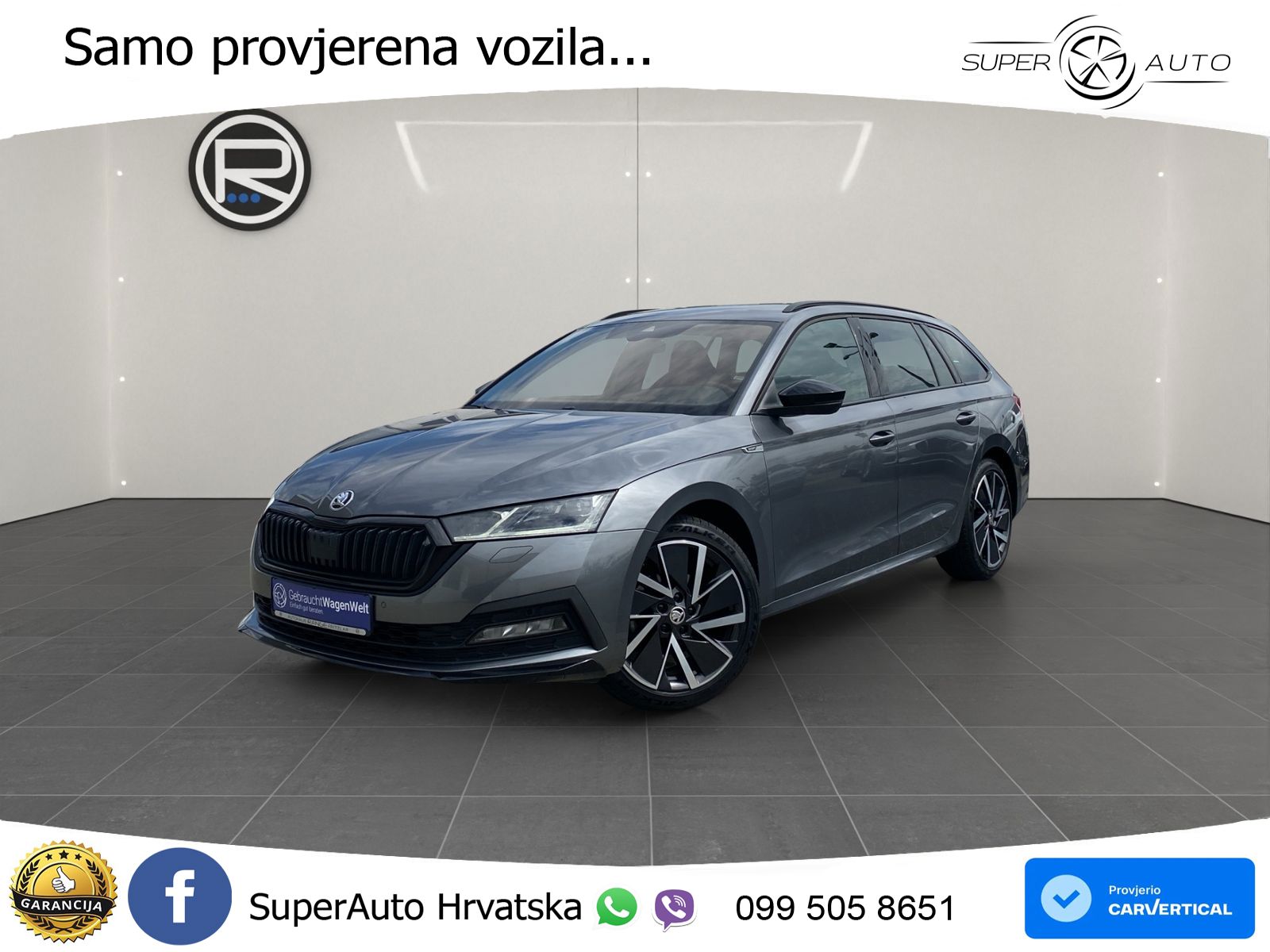 Škoda Octavia Combi 2.0 TDI (150 KS) DSG SportLine LED+GR SJED+ACC