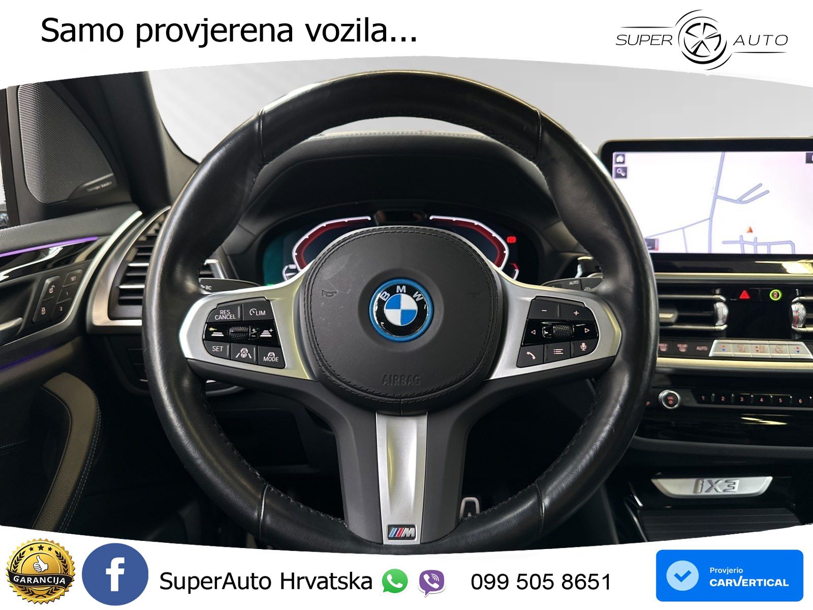 BMW iX3 80 kWh (286 KS) M Sport LED+GR SJED+ACC