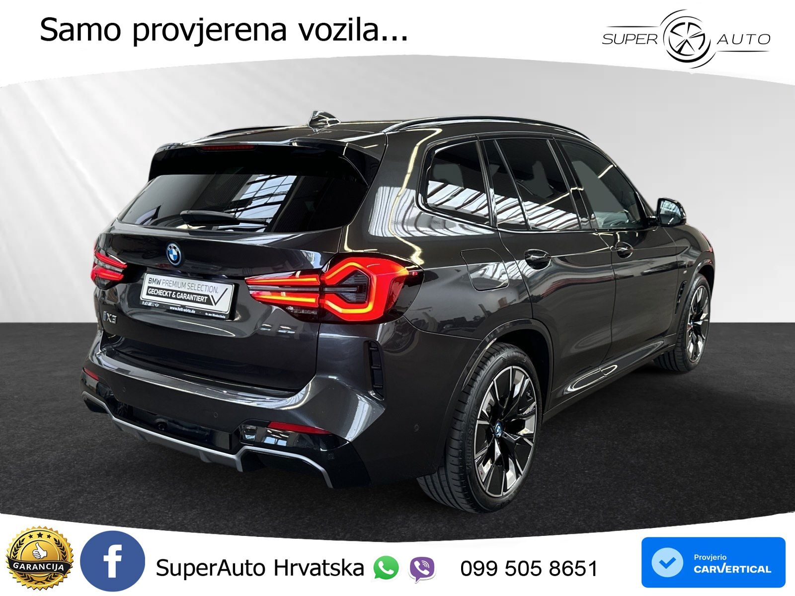BMW iX3 80 kWh (286 KS) M Sport LED+GR SJED+ACC