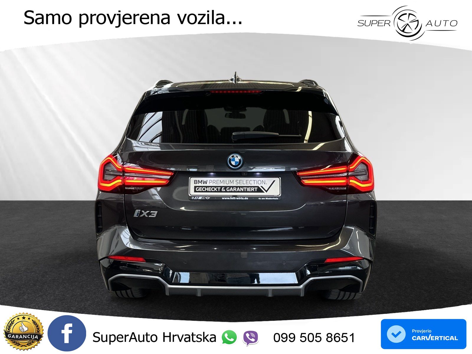 BMW iX3 80 kWh (286 KS) M Sport LED+GR SJED+ACC