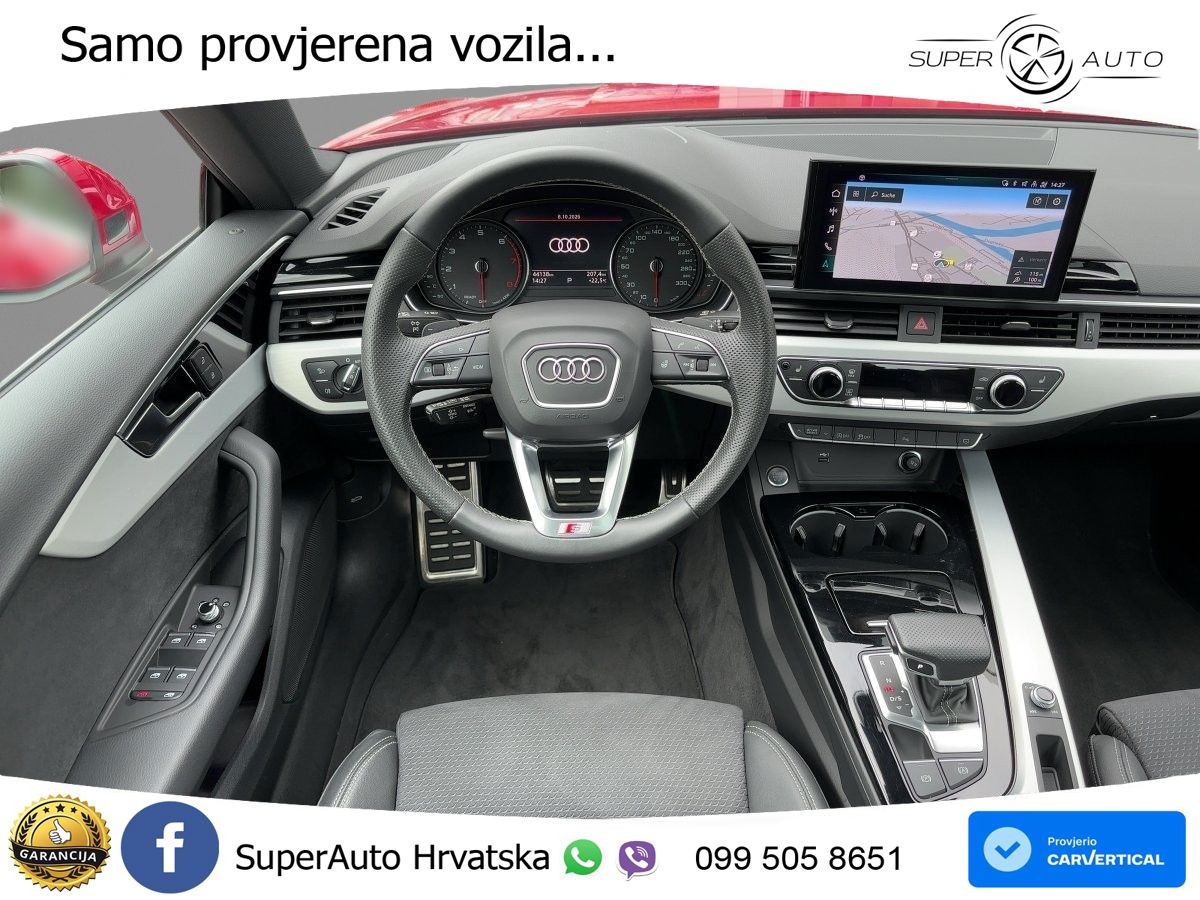 Audi A5 Sportback  40 TFSI (204 KS) S tronic S line MATRIX+GR SJED+KAM