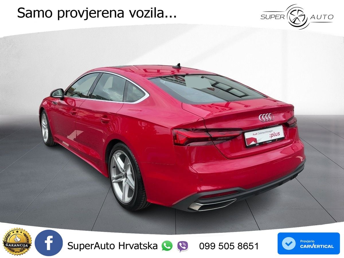 Audi A5 Sportback  40 TFSI (204 KS) S tronic S line MATRIX+GR SJED+KAM
