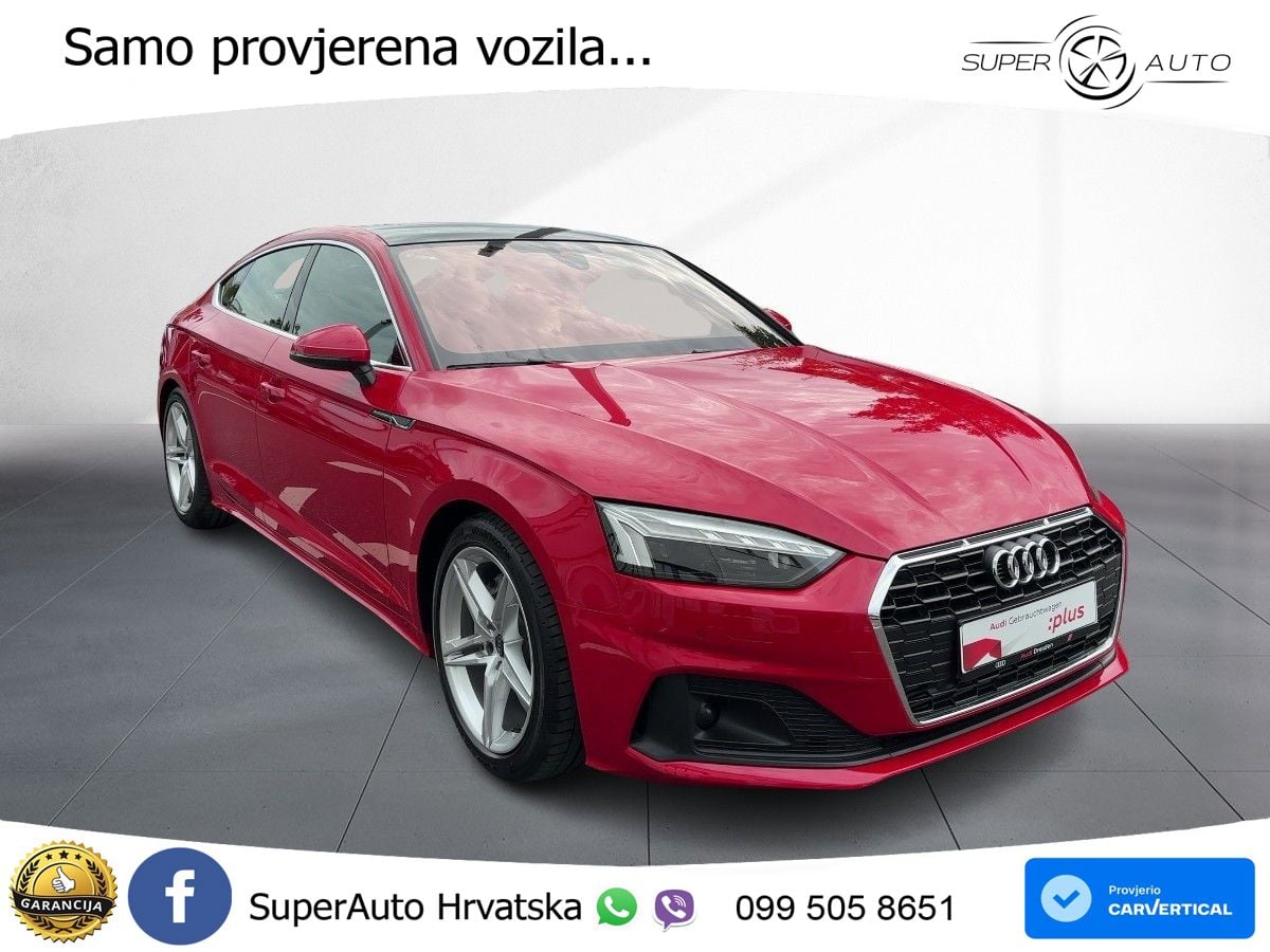 Audi A5 Sportback  40 TFSI (204 KS) S tronic S line MATRIX+GR SJED+KAM