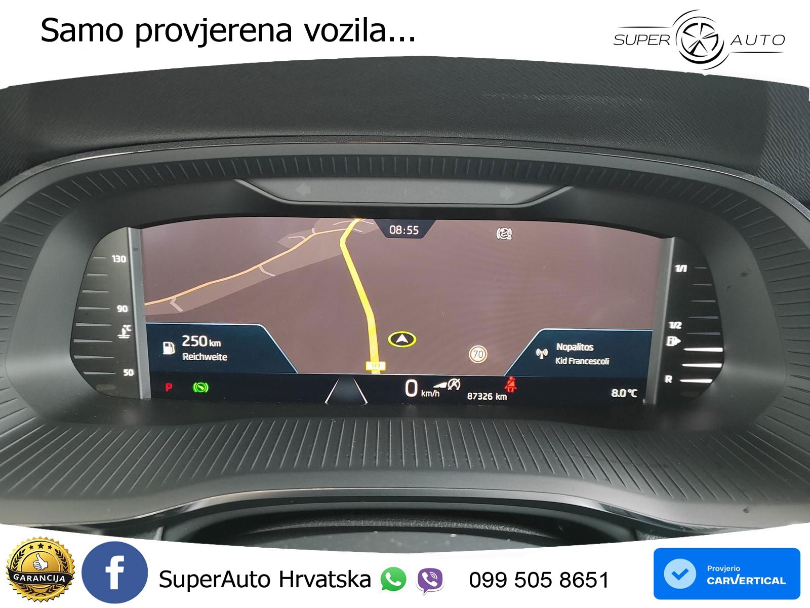 Škoda Octavia Combi 2.0 TDI (150 KS) DSG MATRIX+GR SJED+KAM