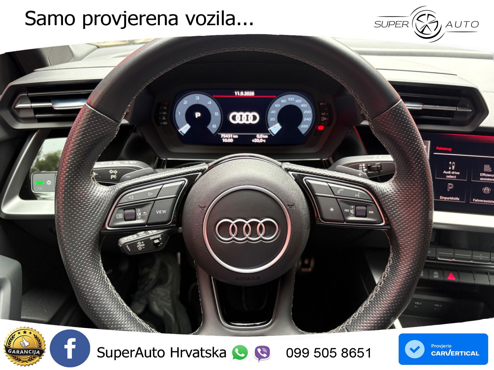 Audi A3 35 TDI (150 KS) S tronic S line LED+GR SJED+ACC