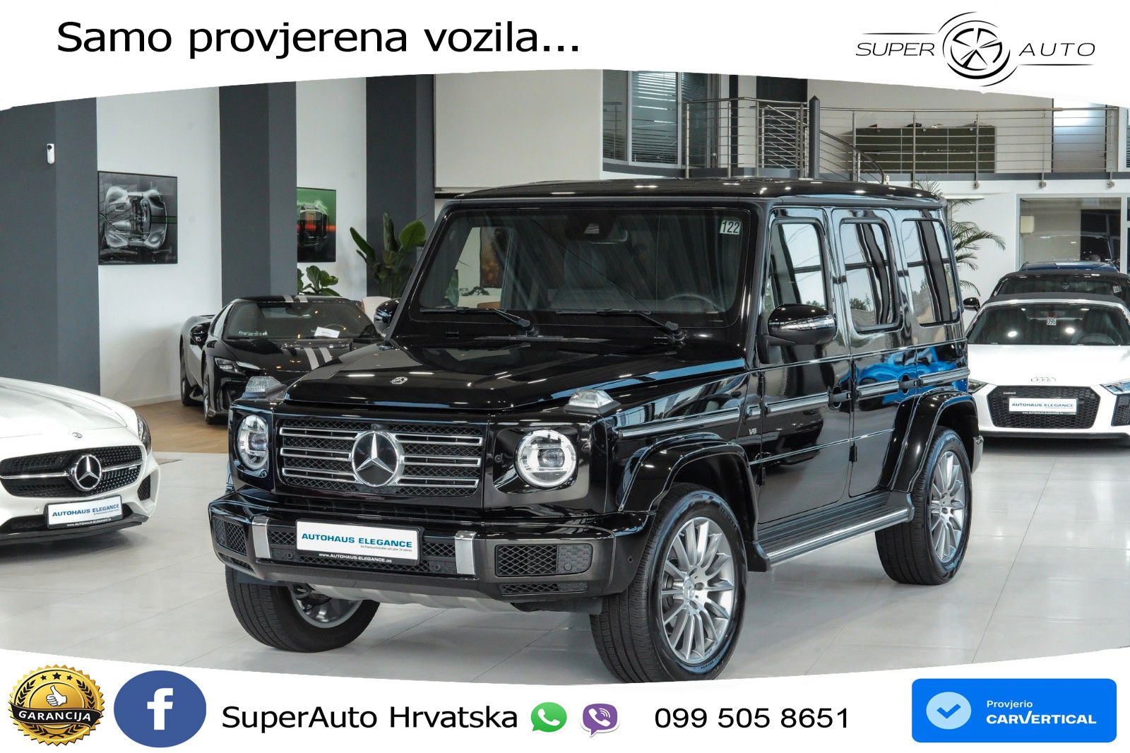 Mercedes G 500 Long V8 (422 KS) 4MATIC 9G-TRONIC Exclusive LED+GR SJED+ACC