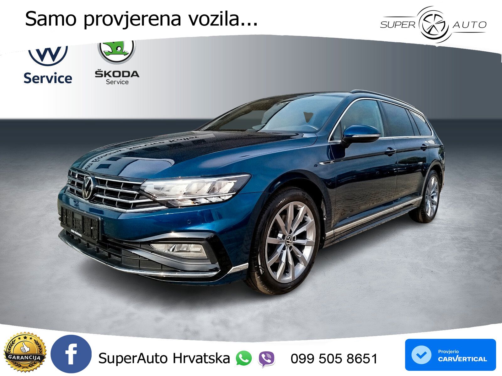 Volkswagen Passat Variant 2.0 TSI (190 KS) DSG R-Line LED+GR SJED+ACC