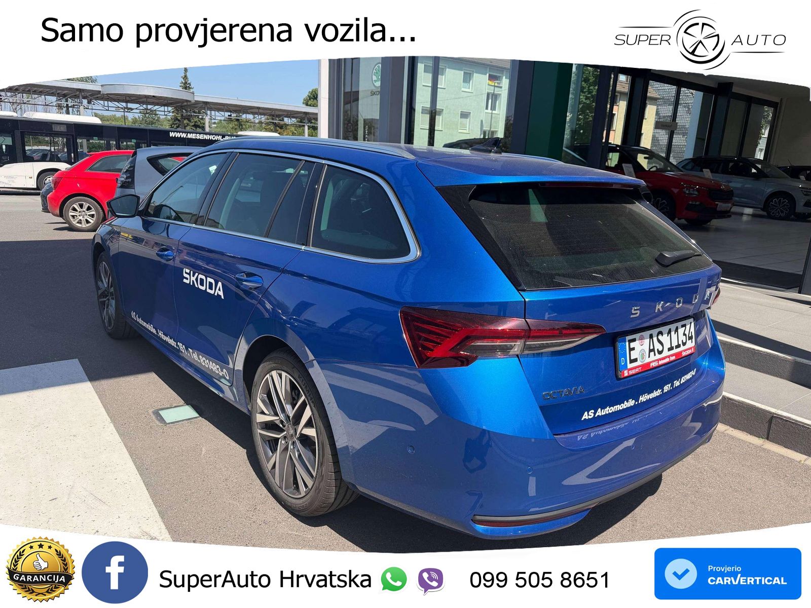 Škoda Octavia Combi 1.5 TSI (150 KS) DSG LED+GR SJED+ACC
