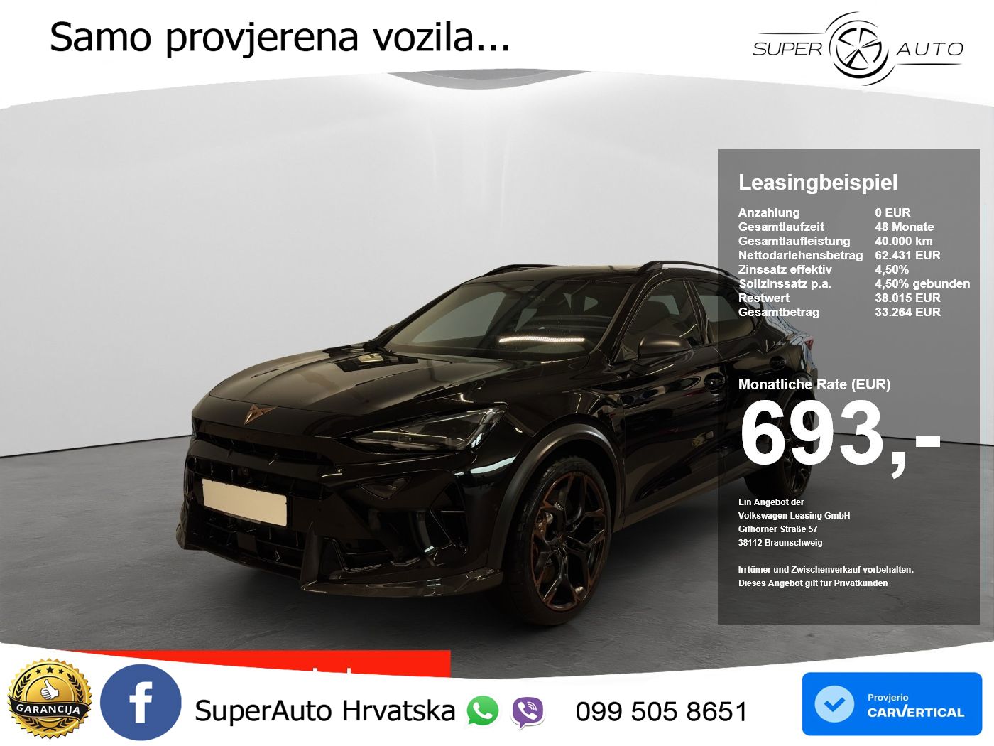 Cupra Formentor VZ5 2.5 TSI (390 KS) 4Drive DSG ACC+GR SJED+360+PANO