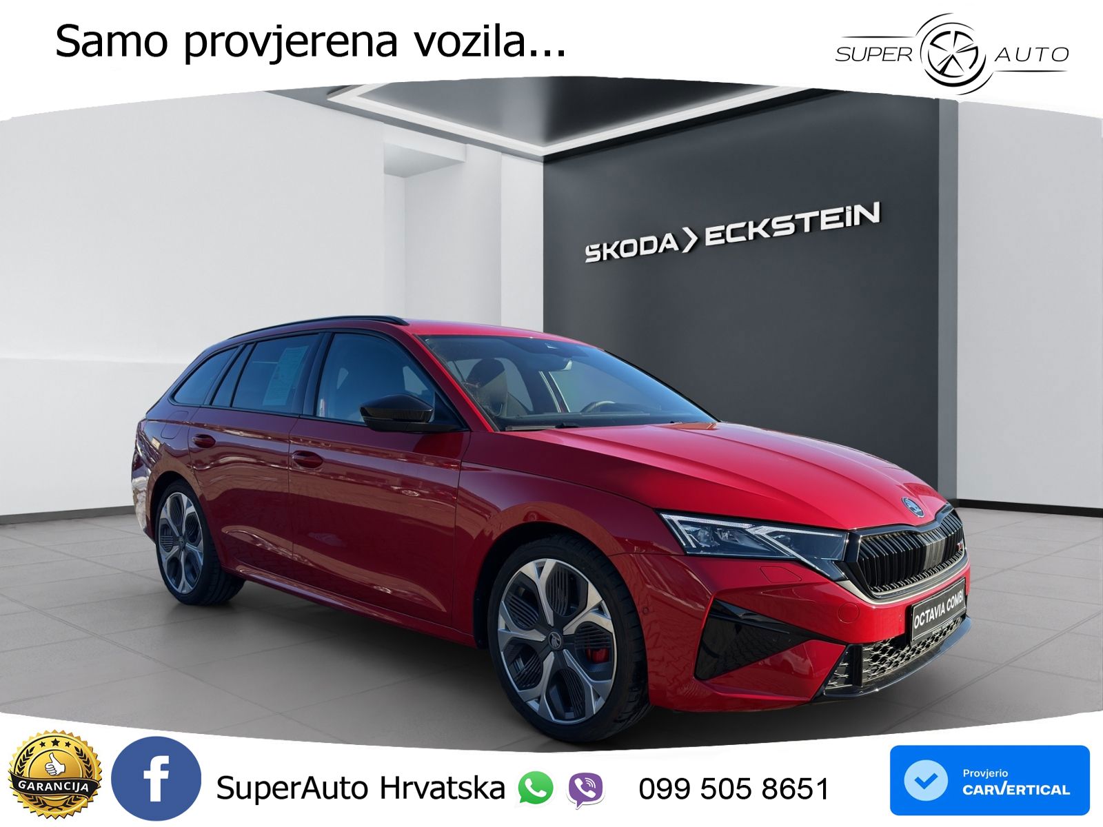 Škoda Octavia Combi RS 2.0 TSI (265 KS) DSG MATRIX+GR SJED+KAM