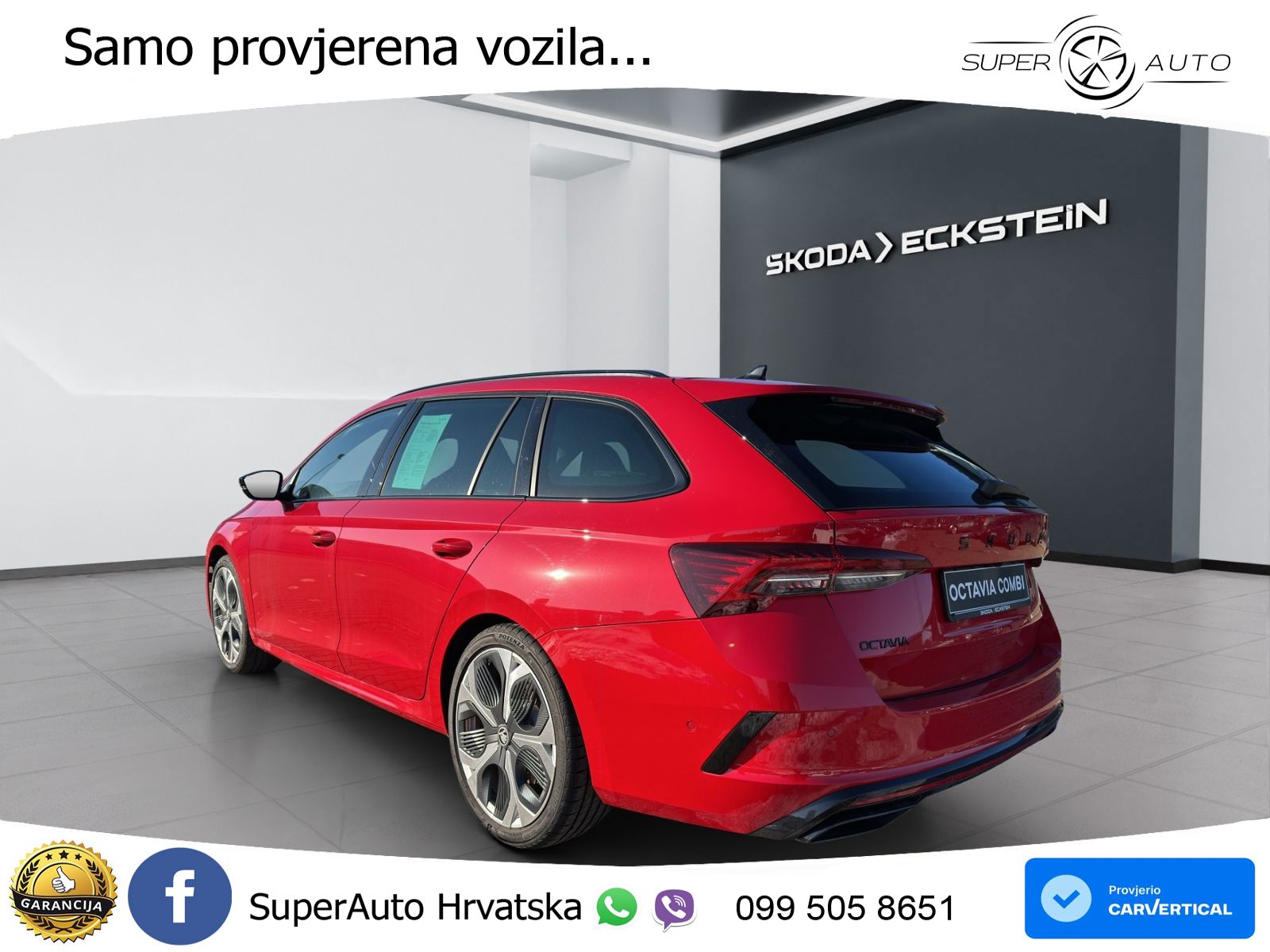Škoda Octavia Combi RS 2.0 TSI (265 KS) DSG MATRIX+GR SJED+KAM
