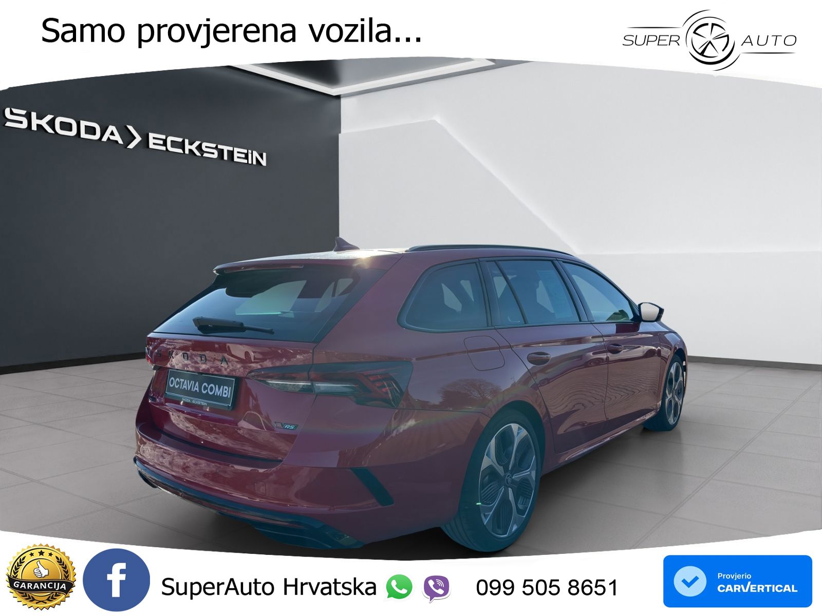 Škoda Octavia Combi RS 2.0 TSI (265 KS) DSG MATRIX+GR SJED+KAM