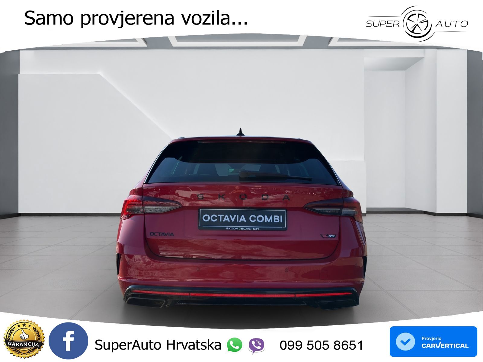 Škoda Octavia Combi RS 2.0 TSI (265 KS) DSG MATRIX+GR SJED+KAM