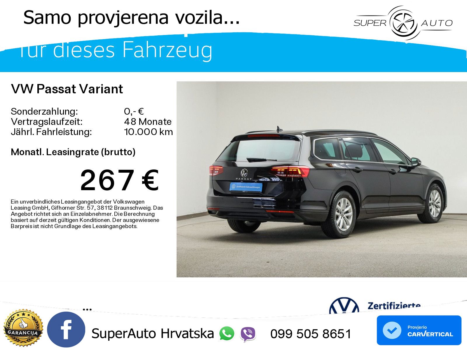 Volkswagen Passat Variant 2.0 TDI (150 KS) DSG Business LED+GR SJED+ACC